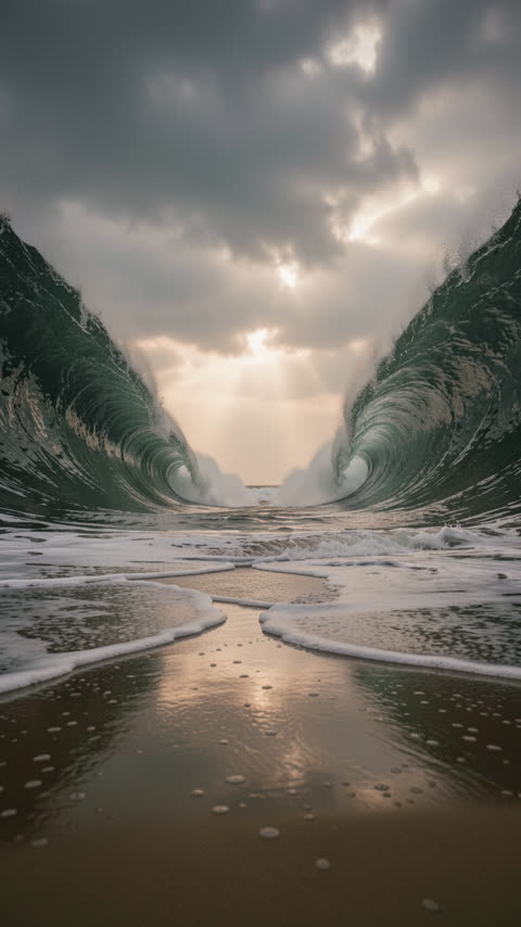 Bible stories · Photo · A sea split in two